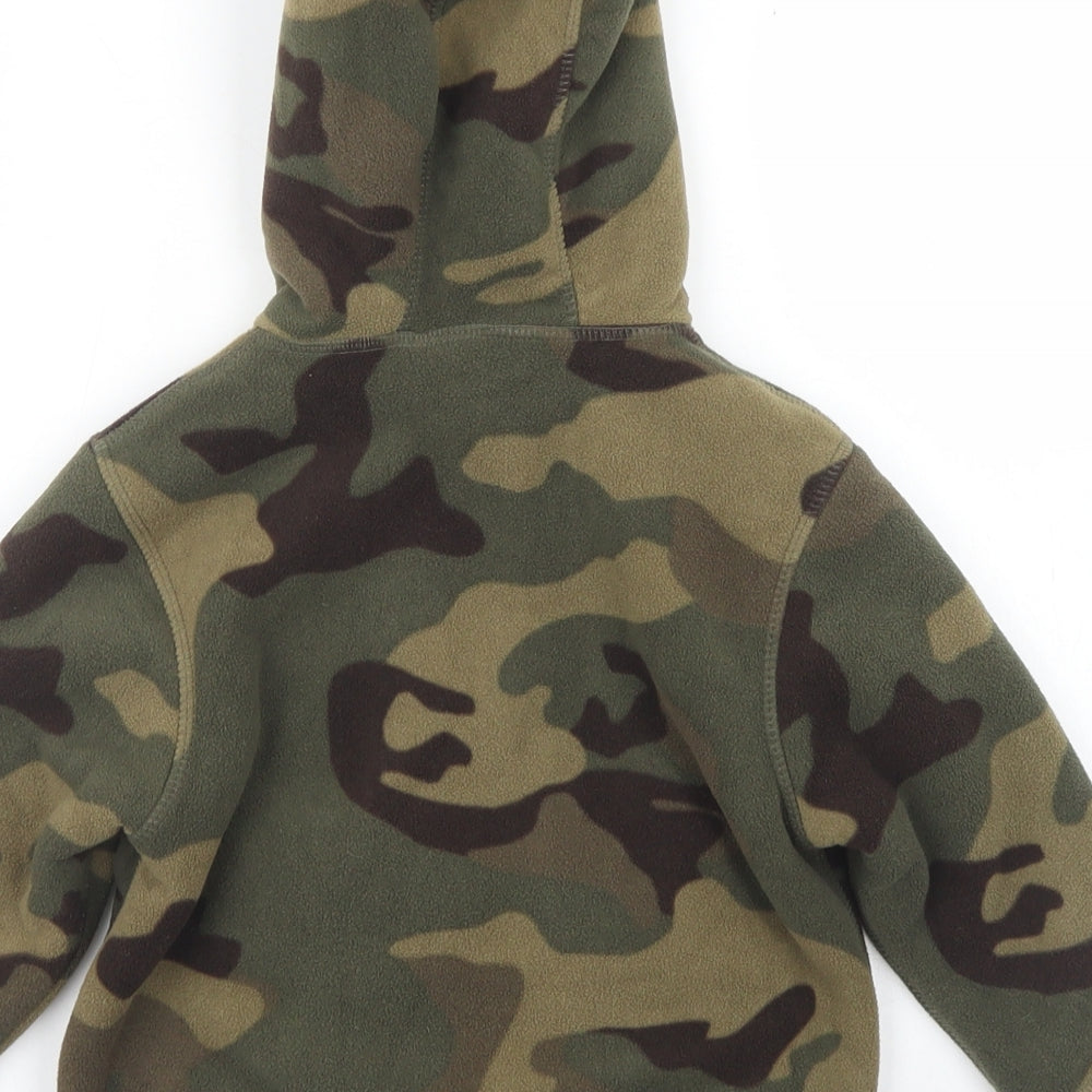 George Boys Green Camouflage  Jacket  Size 18-24 Months   Zip
