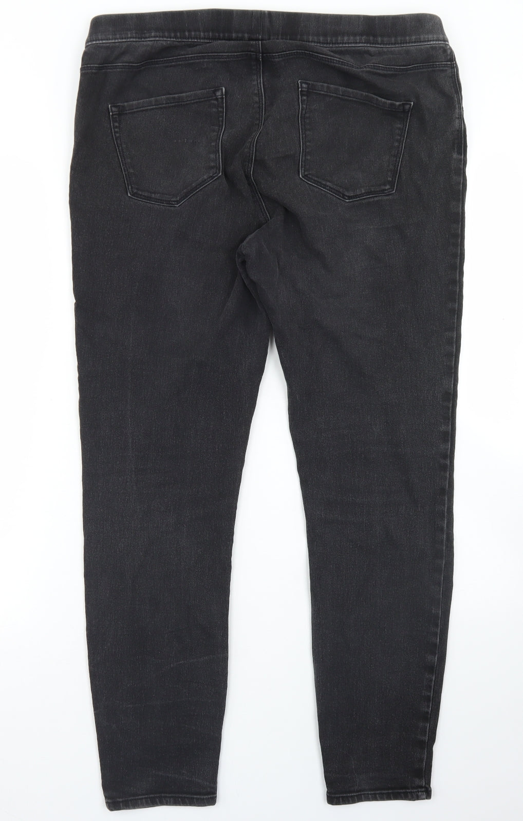 George Womens Black  Cotton Jegging Jeans Size 16 L27 in Regular