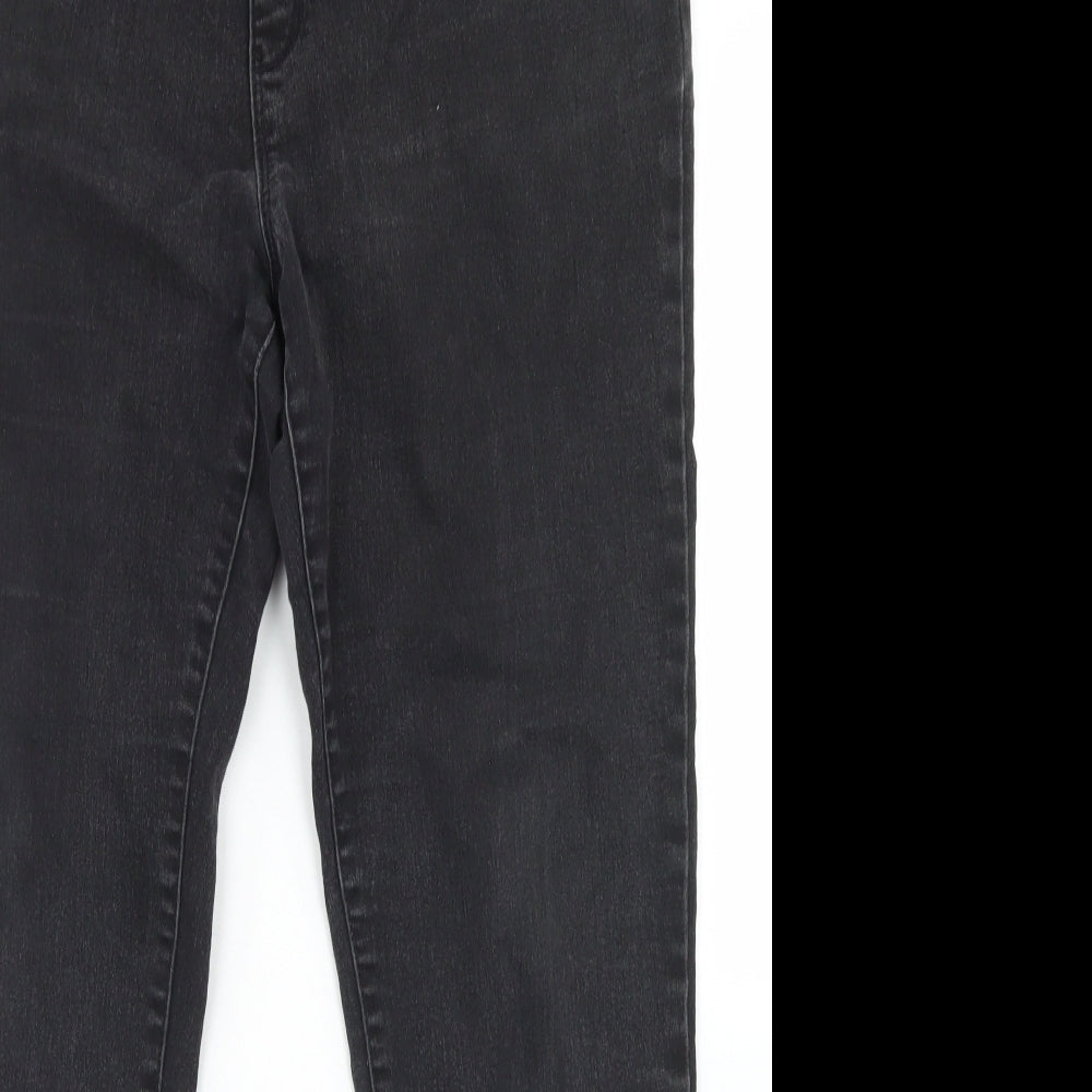 George Womens Black  Cotton Jegging Jeans Size 16 L27 in Regular