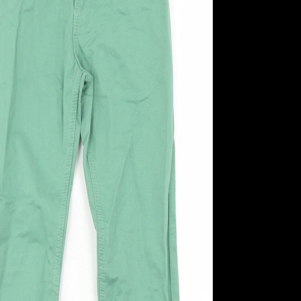 TU Boys Green  Cotton Chino Trousers Size 11 Years  Regular Button