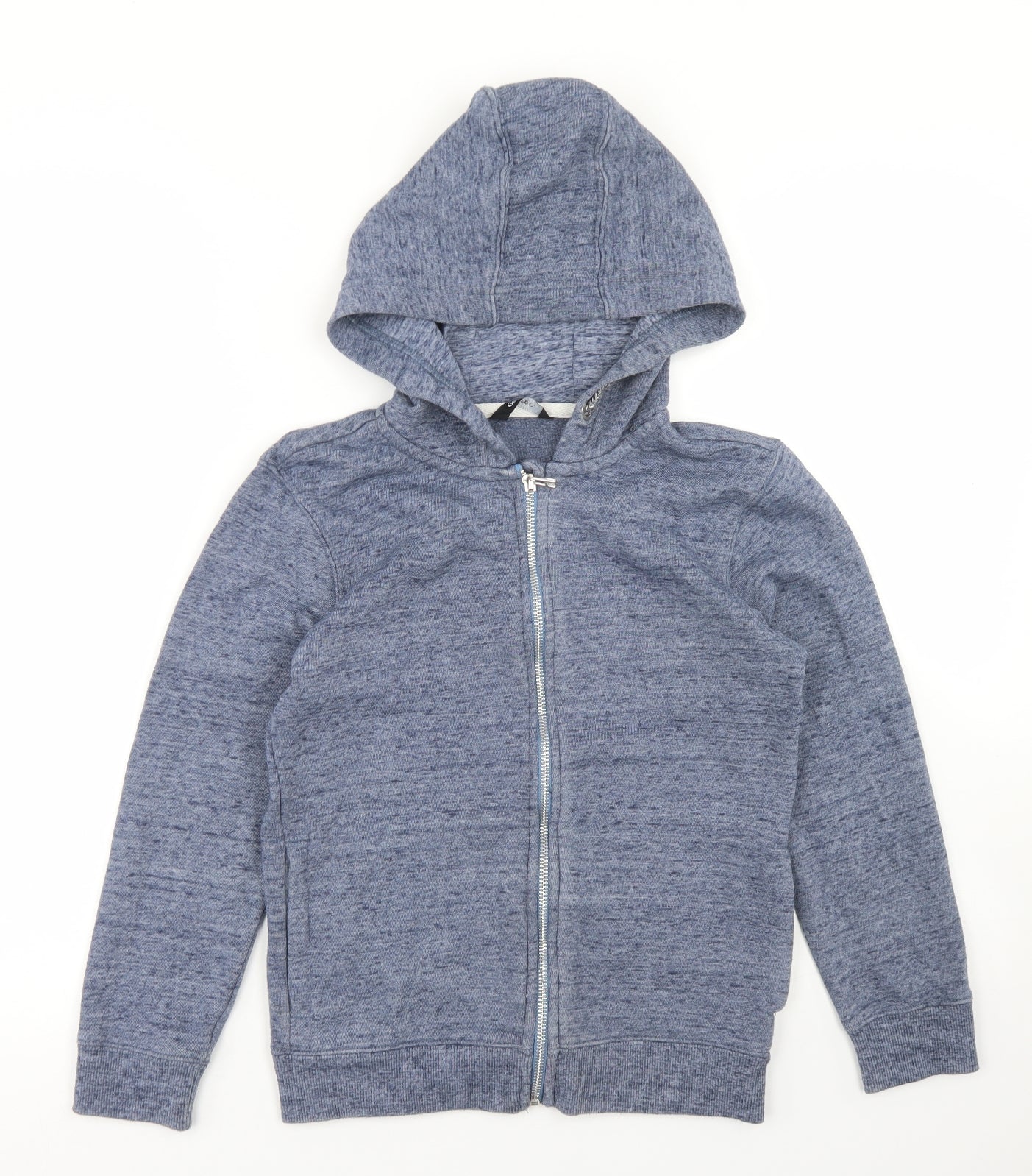 George Boys Blue  Polyester Full Zip Hoodie Size 8-9 Years  Zip