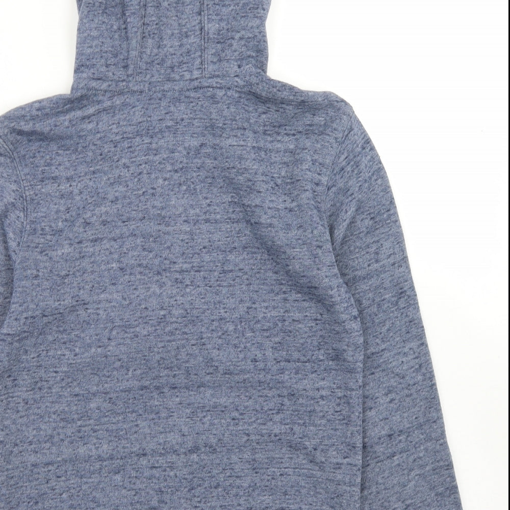 George Boys Blue  Polyester Full Zip Hoodie Size 8-9 Years  Zip