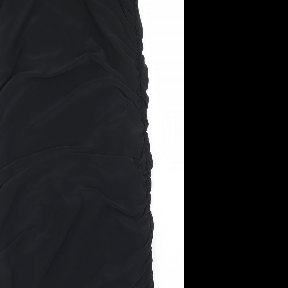 I SAW IT FIRST Womens Black  Polyester Bodycon  Size 8  One Shoulder