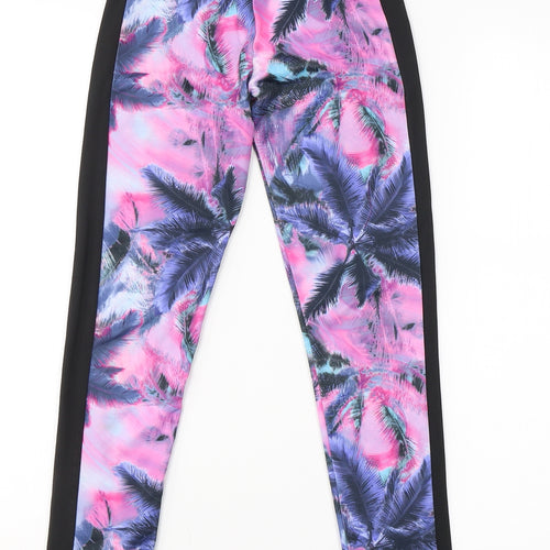 Active Girls Multicoloured  Polyester Sweatpants Trousers Size 9-10 Years  Regular  - Palm Tree