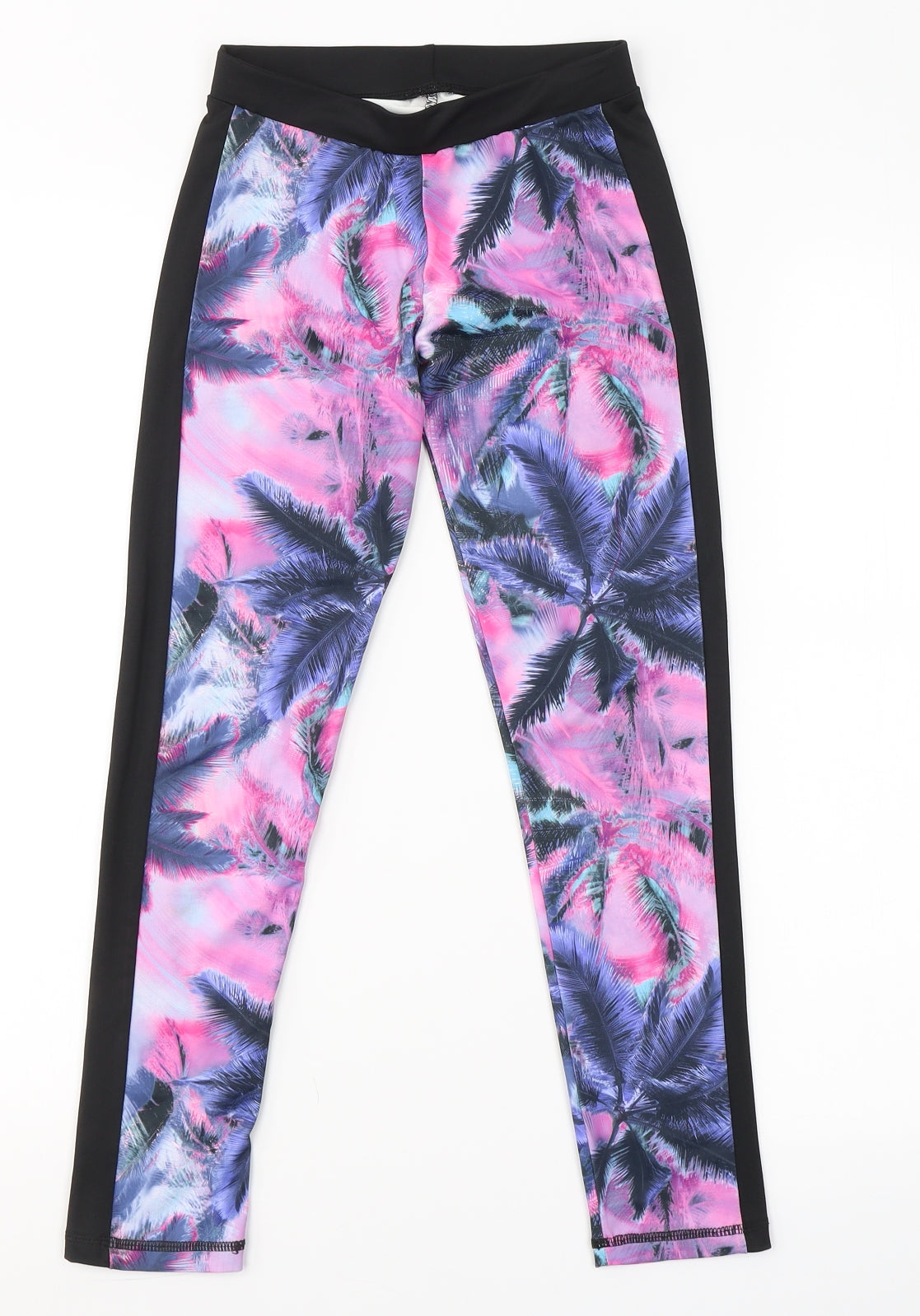 Active Girls Multicoloured  Polyester Sweatpants Trousers Size 9-10 Years  Regular  - Palm Tree