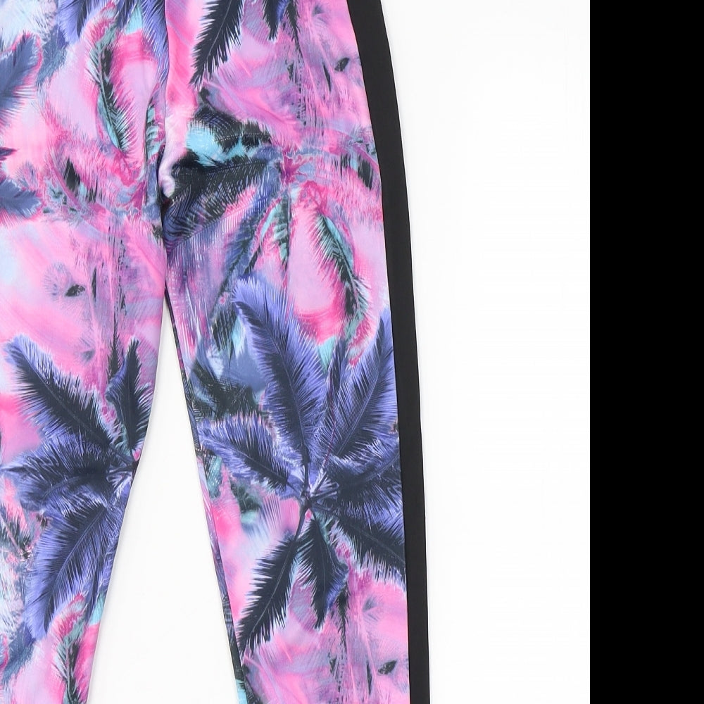Active Girls Multicoloured  Polyester Sweatpants Trousers Size 9-10 Years  Regular  - Palm Tree