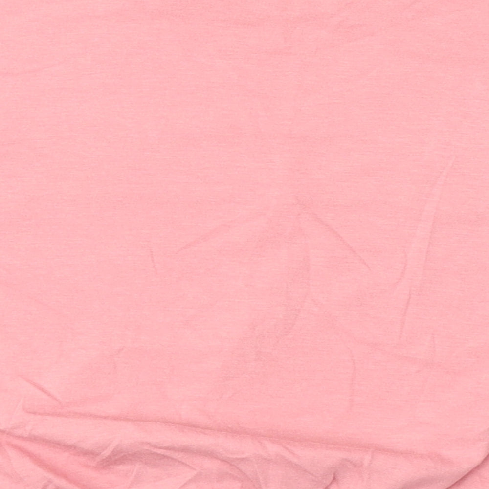 New Look 915 Girls Pink  100% Cotton Basic T-Shirt Size 10-11 Years Round Neck  - Slogan