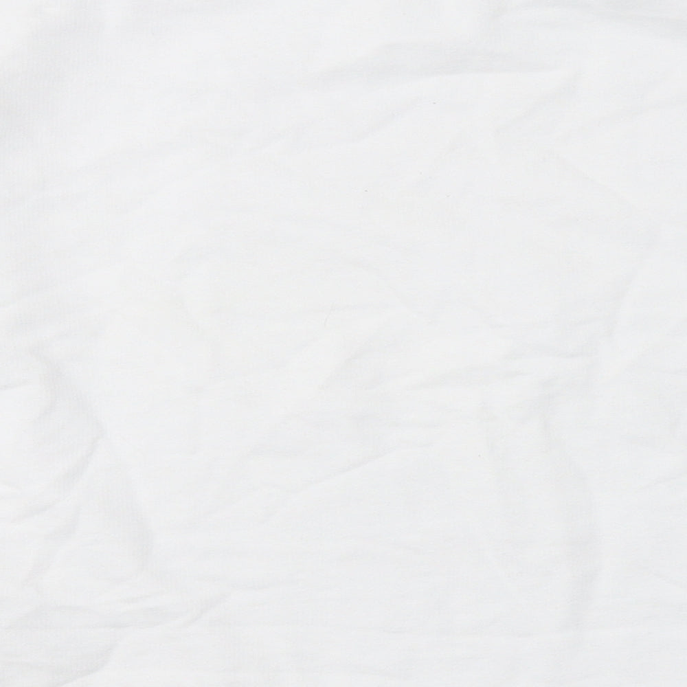 Primark Girls White Round Neck  Cotton Pullover Jumper Size 13-14 Years   - Play Station