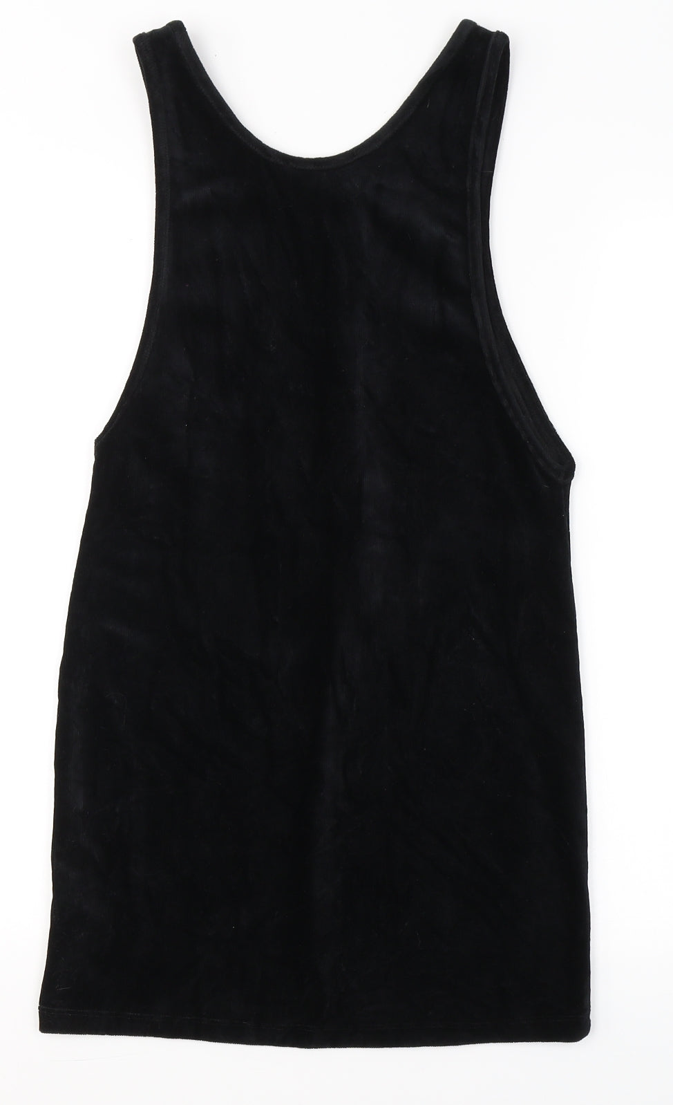 George Girls Black  Cotton Tank Dress  Size 9-10 Years  Round Neck