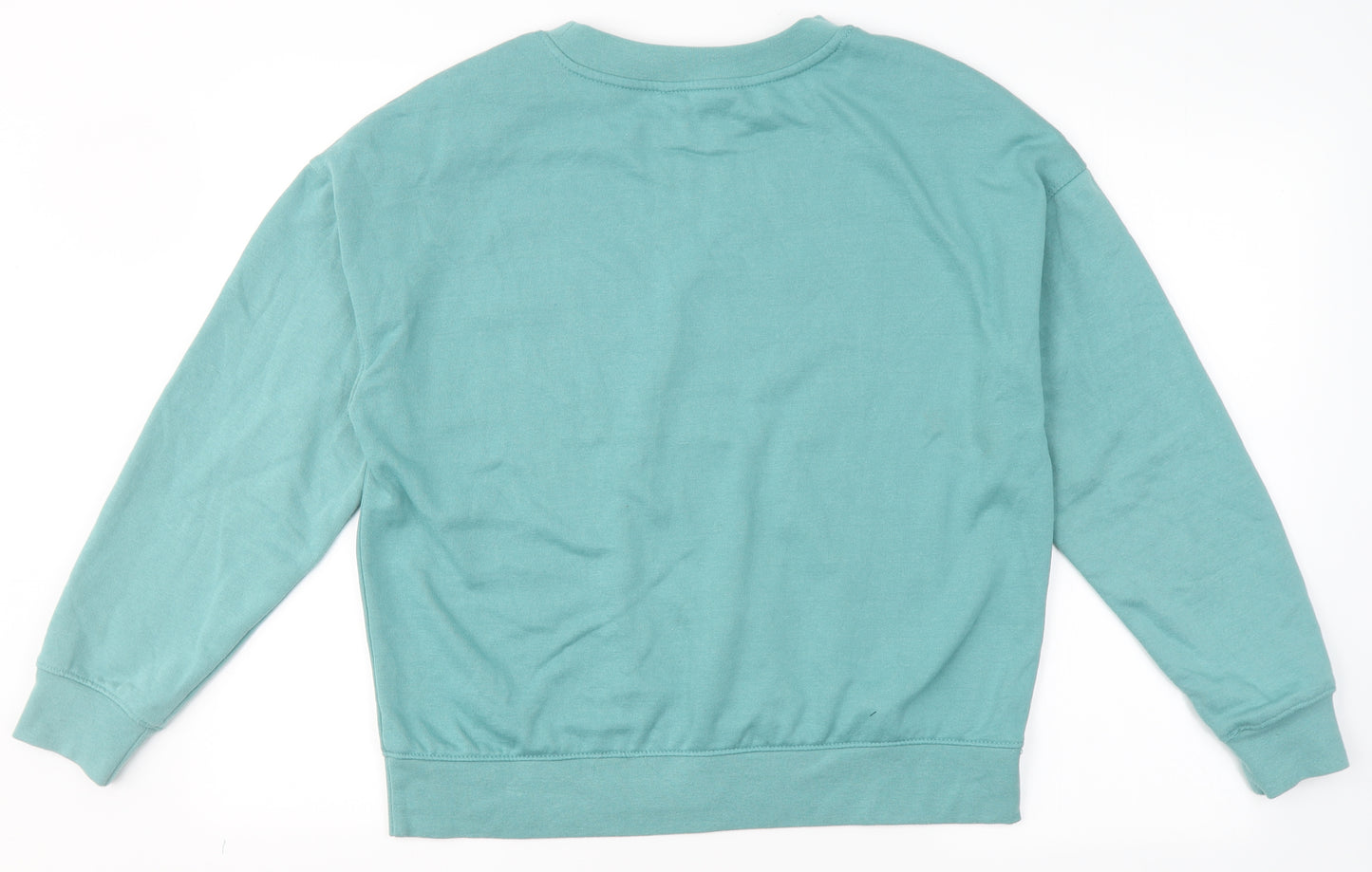 Primark Womens Green Round Neck  Polyester Pullover Jumper Size S