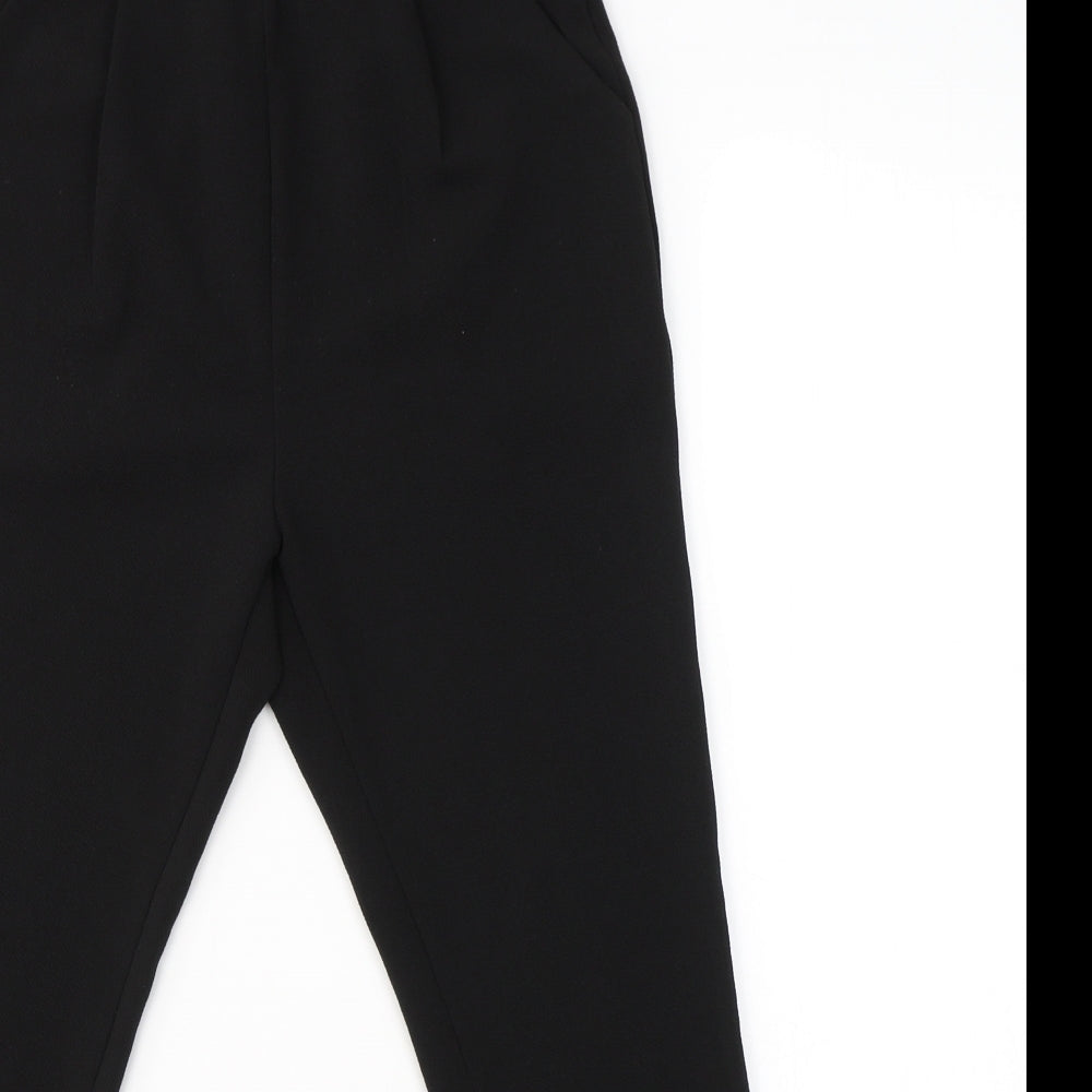SheIn Womens Black  Polyester Carrot Trousers Size S L27.5 in Regular