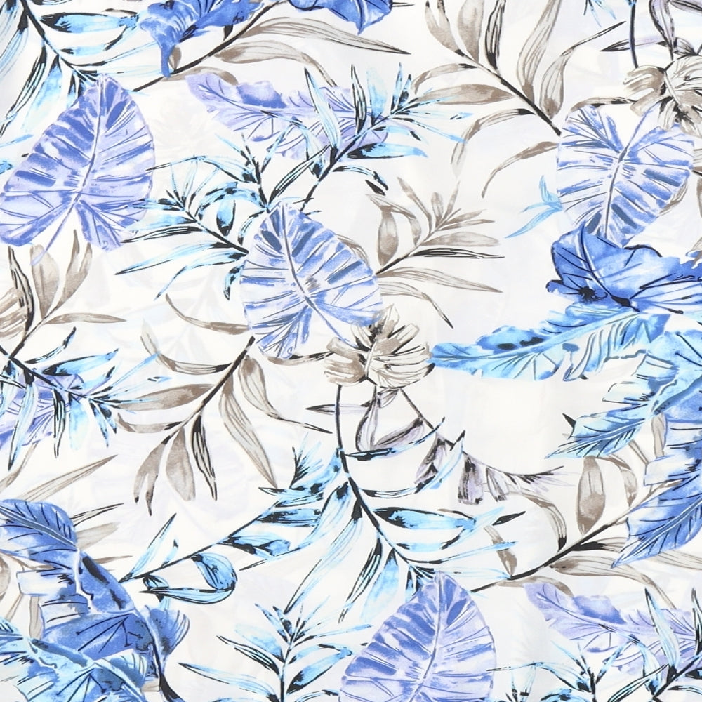 Secret Possesions Womens Multicoloured Floral Polyester Top Pyjama Top Size XL  Button - Leaf print