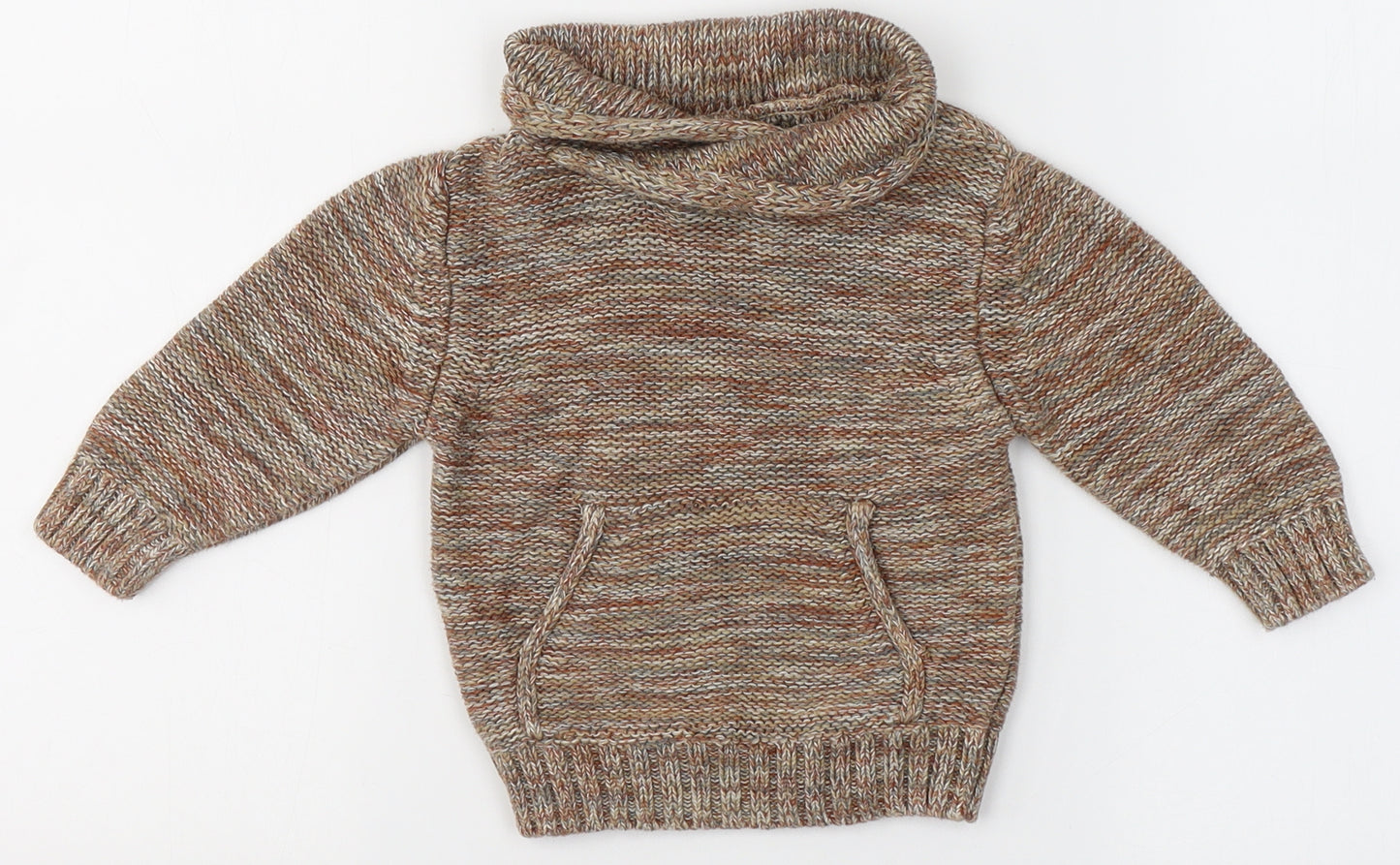 NEXT Boys Brown  Cotton Pullover Jumper Size 9-12 Months