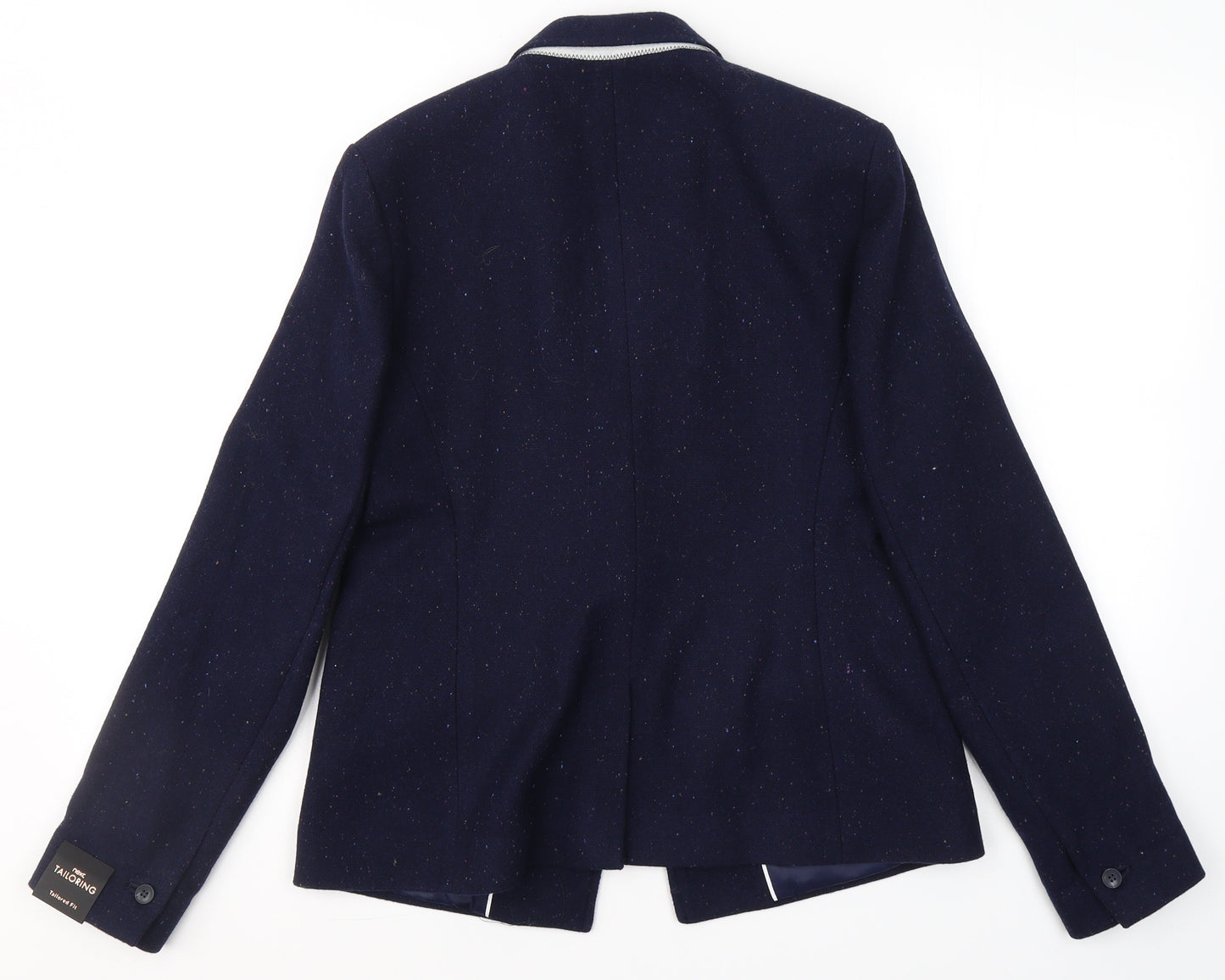 NEXT Womens Blue  Wool Jacket Suit Jacket Size 12