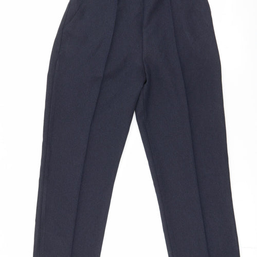 first avenue Womens Blue  Polyester Dress Pants Trousers Size 14 L25 in Regular