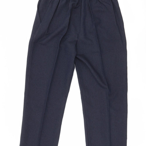 first avenue Womens Blue  Polyester Dress Pants Trousers Size 14 L25 in Regular