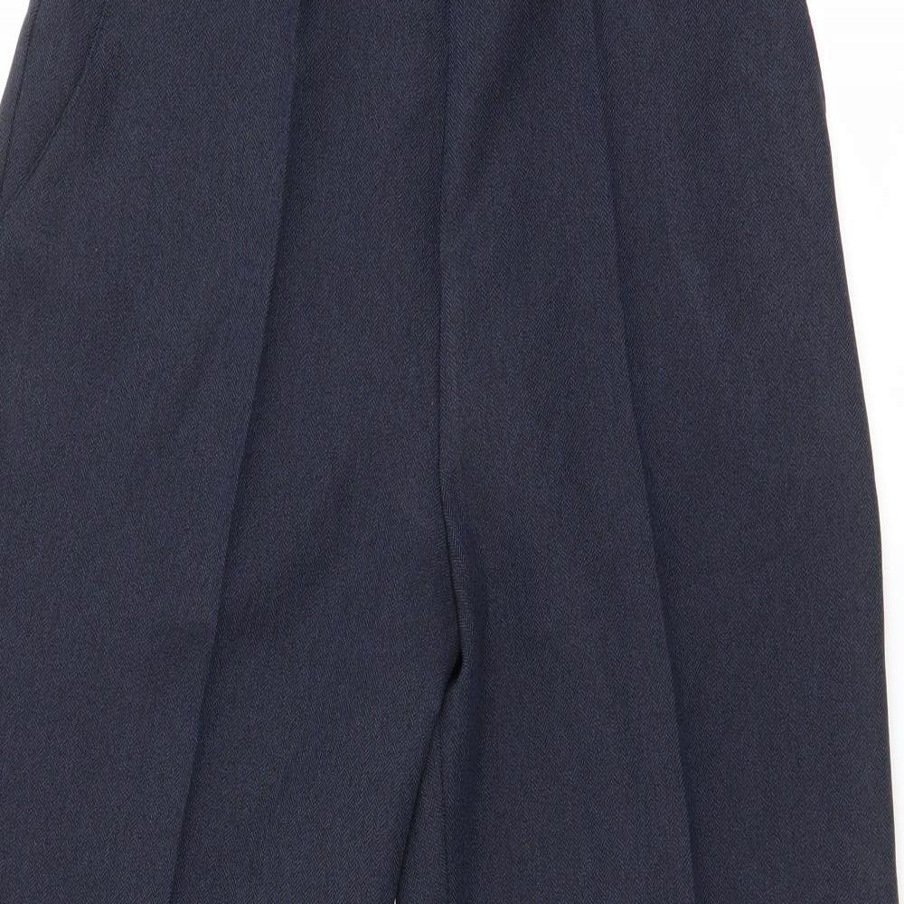 first avenue Womens Blue  Polyester Dress Pants Trousers Size 14 L25 in Regular