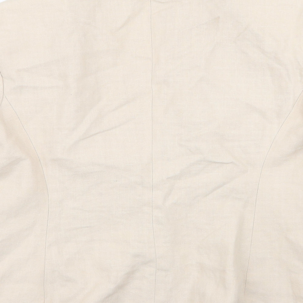 Per Una Womens Ivory   Jacket Blazer Size 14  Button