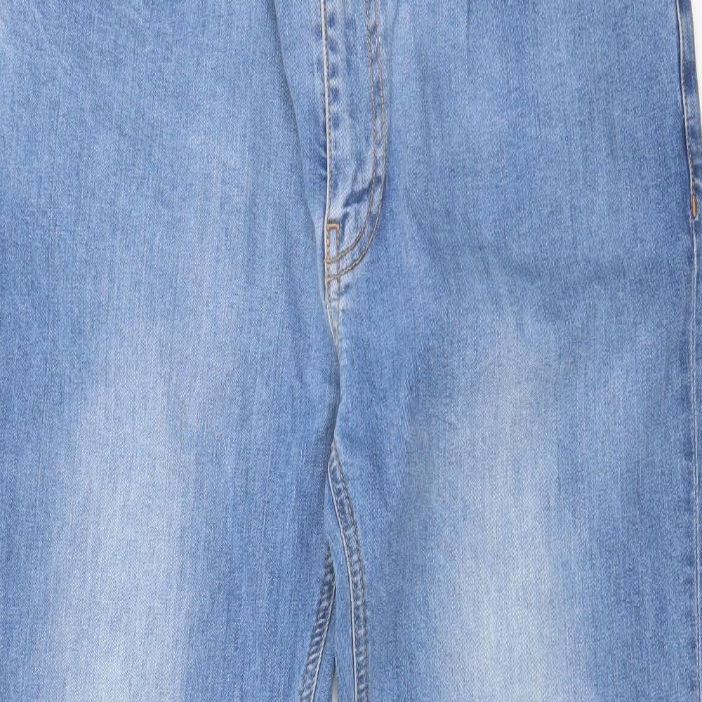 Kiomi Mens Blue  Polyester Skinny Jeans Size 36 in L32 in Regular Zip