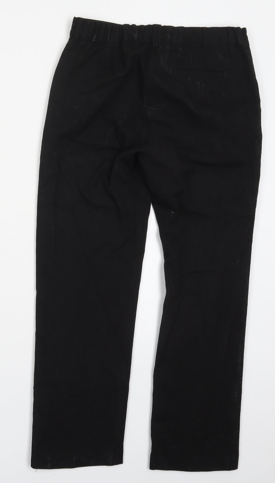 F&F Boys Black  Polyester Dress Pants Trousers Size 10-11 Years  Regular Hook & Eye