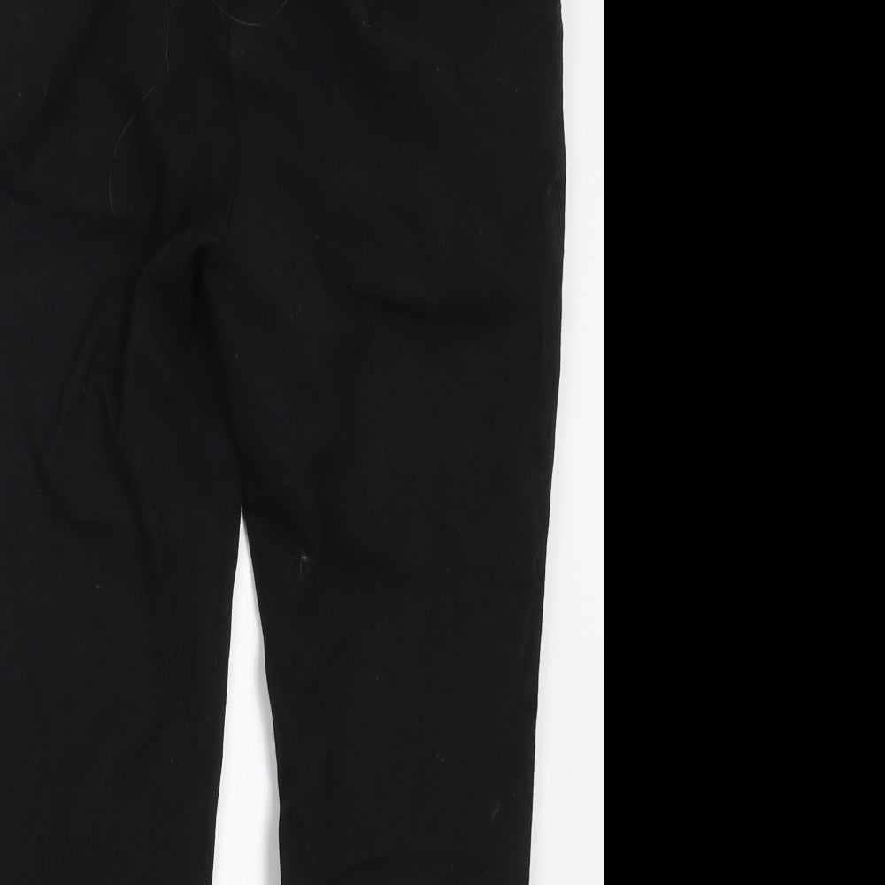F&F Boys Black  Polyester Dress Pants Trousers Size 10-11 Years  Regular Hook & Eye