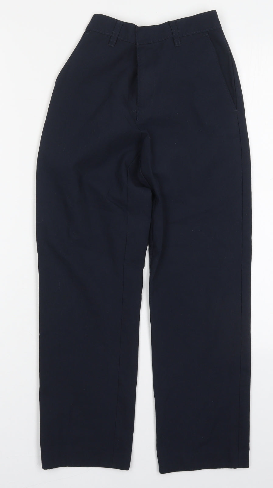 Marks and Spencer Boys Blue  Polyester Dress Pants Trousers Size 10-11 Years  Regular Hook & Eye