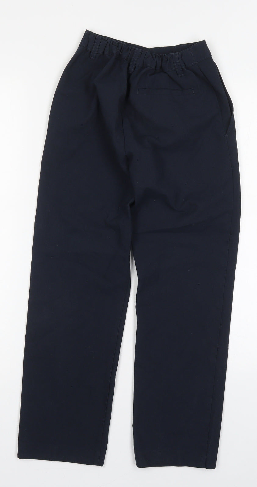 Marks and Spencer Boys Blue  Polyester Dress Pants Trousers Size 10-11 Years  Regular Hook & Eye