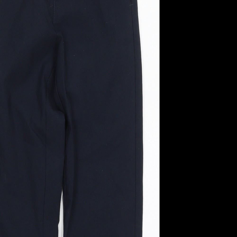 Marks and Spencer Boys Blue  Polyester Dress Pants Trousers Size 10-11 Years  Regular Hook & Eye