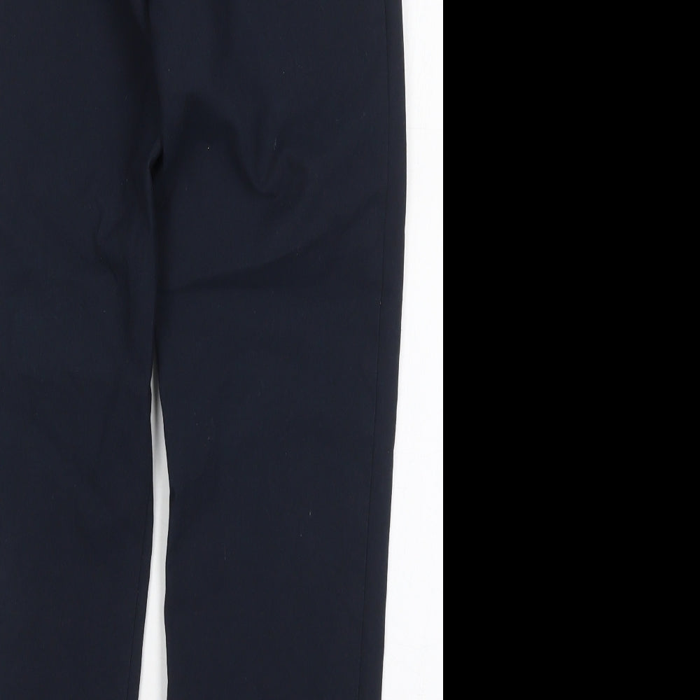 Marks and Spencer Boys Blue  Polyester Dress Pants Trousers Size 10-11 Years  Regular Hook & Eye