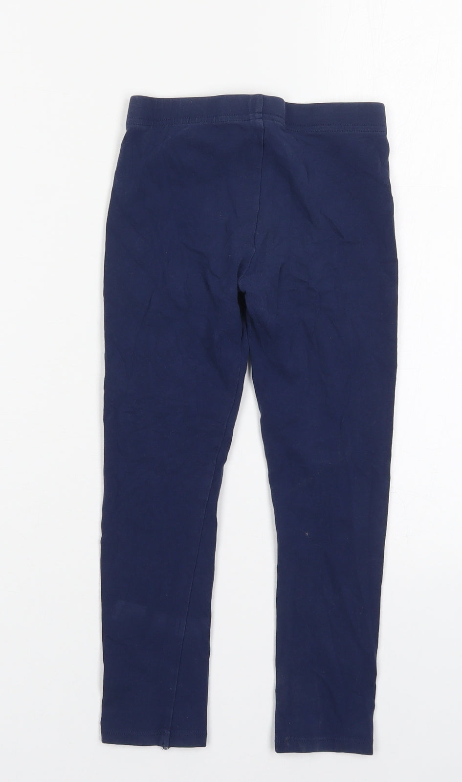 F&F Girls Blue  Cotton Carrot Trousers Size 6-7 Years  Regular