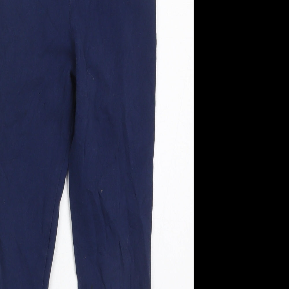 F&F Girls Blue  Cotton Carrot Trousers Size 6-7 Years  Regular