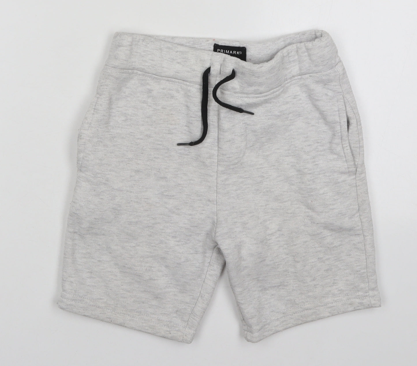 Primark Boys Grey  Cotton Sweat Shorts Size 6-7 Years  Regular Drawstring