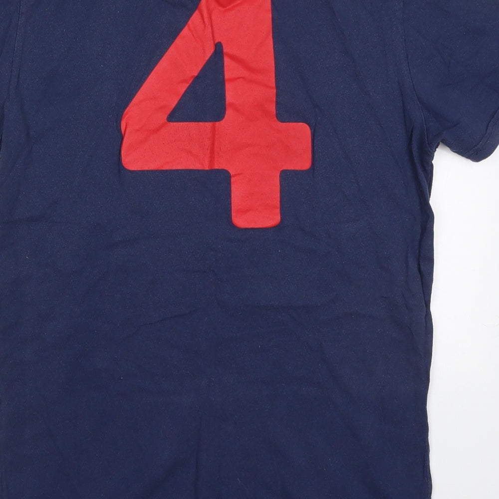 Jack Wills Mens Blue  Cotton Basic T-Shirt Size M Crew Neck Pullover - 4