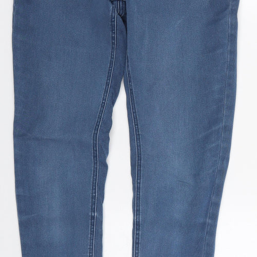 TU Womens Blue  Cotton Skinny Jeans Size 10 L30 in Regular Button