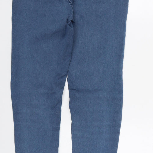 TU Womens Blue  Cotton Skinny Jeans Size 10 L30 in Regular Button