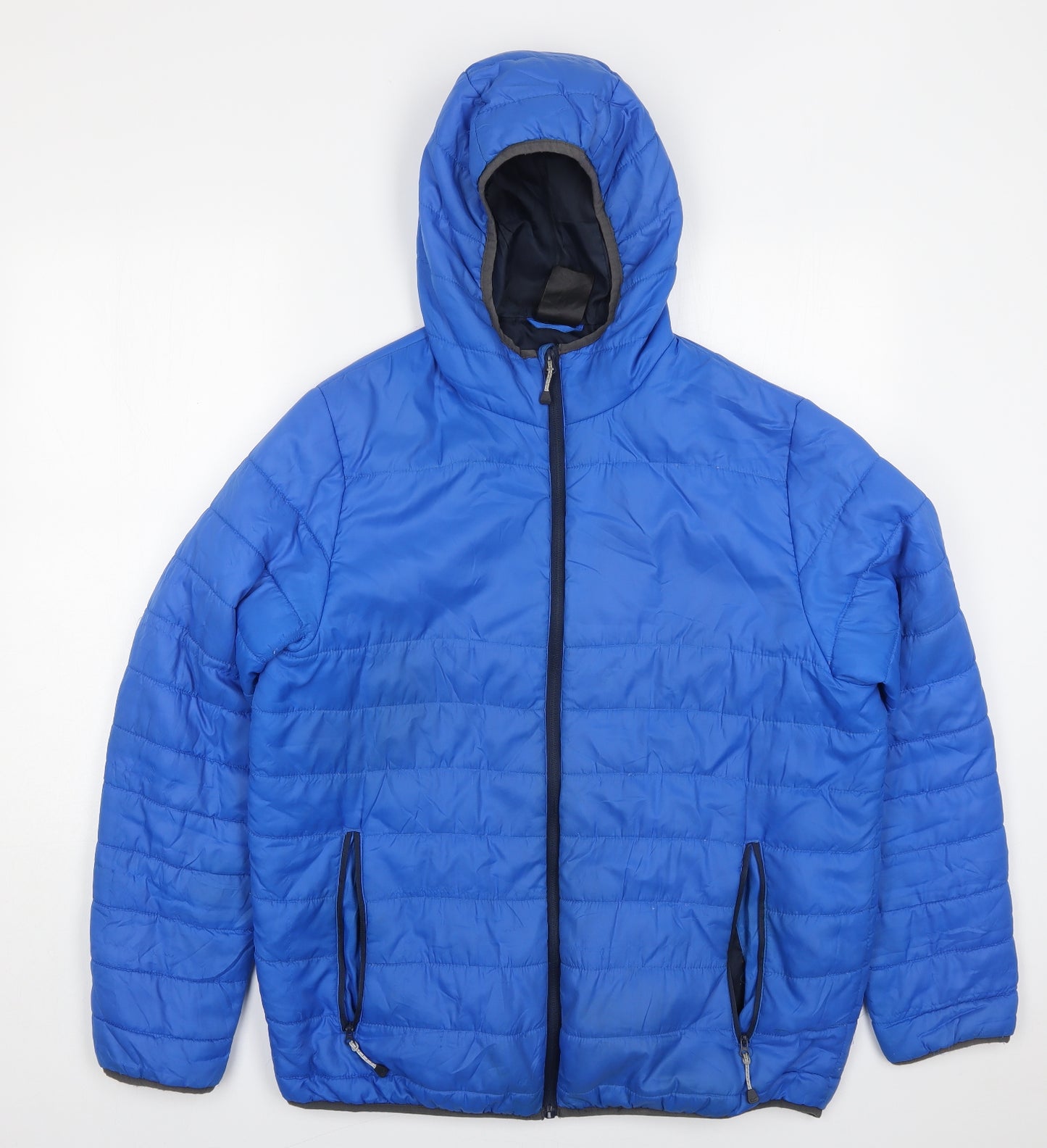 Regatta Mens Blue   Quilted Coat Size L  Zip