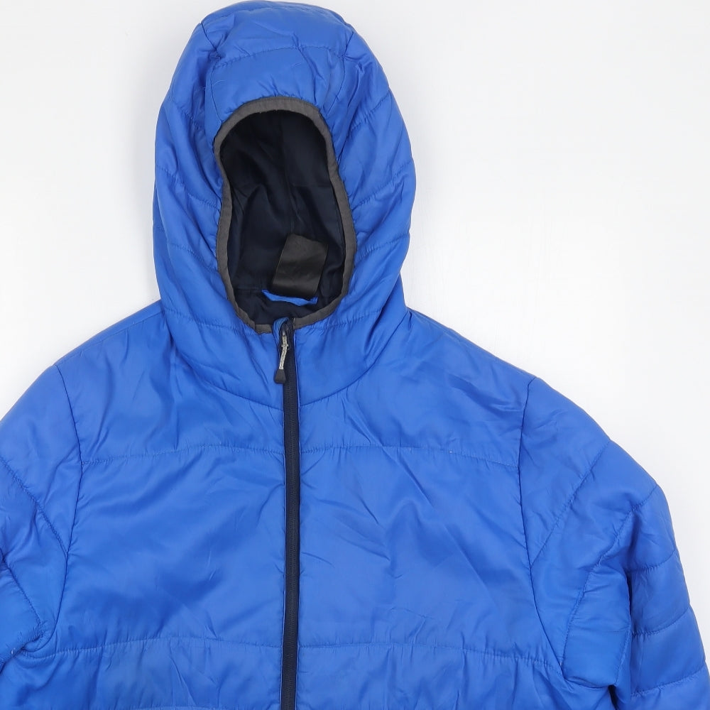 Regatta Mens Blue   Quilted Coat Size L  Zip