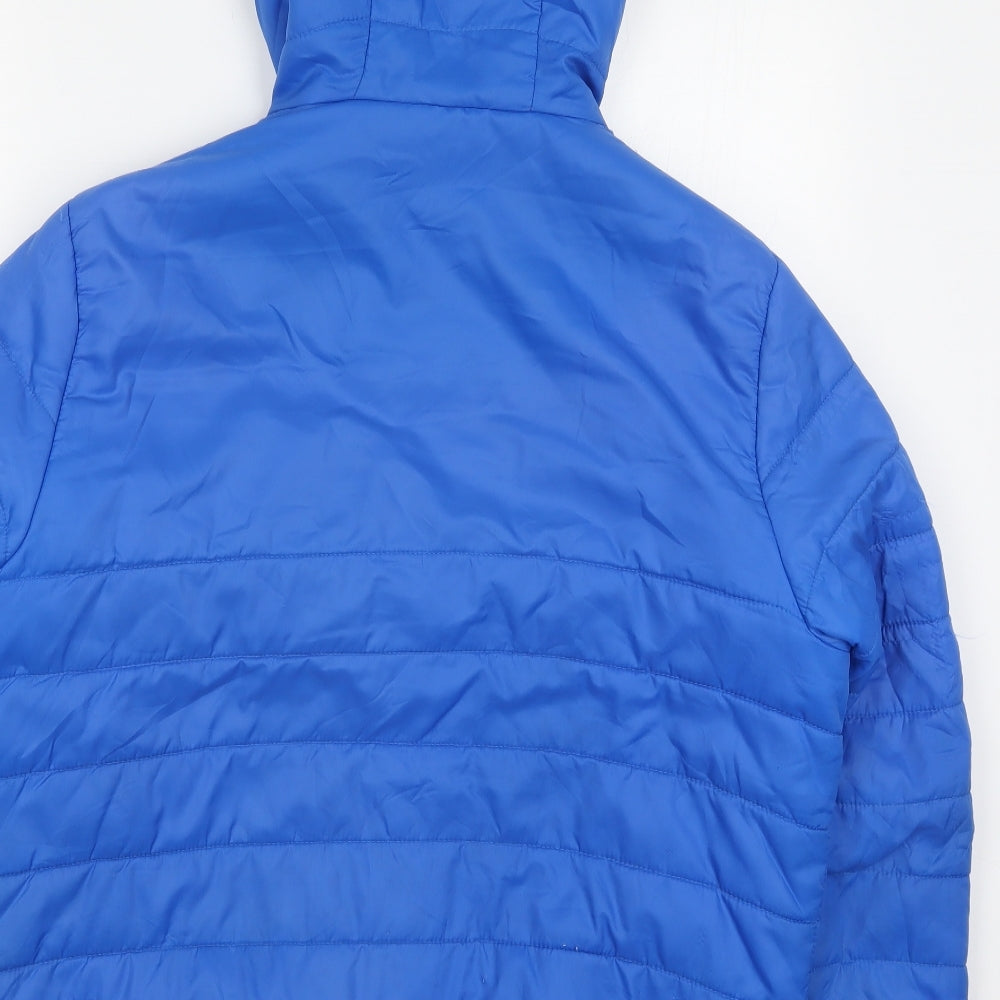 Regatta Mens Blue   Quilted Coat Size L  Zip