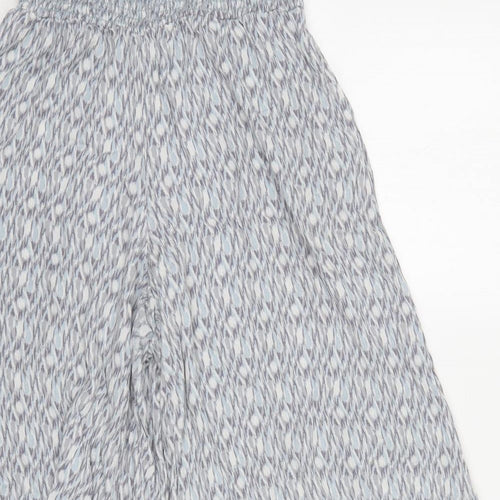 Lilyful Womens Grey Geometric Viscose Trousers  Size 28 in L26 in Regular