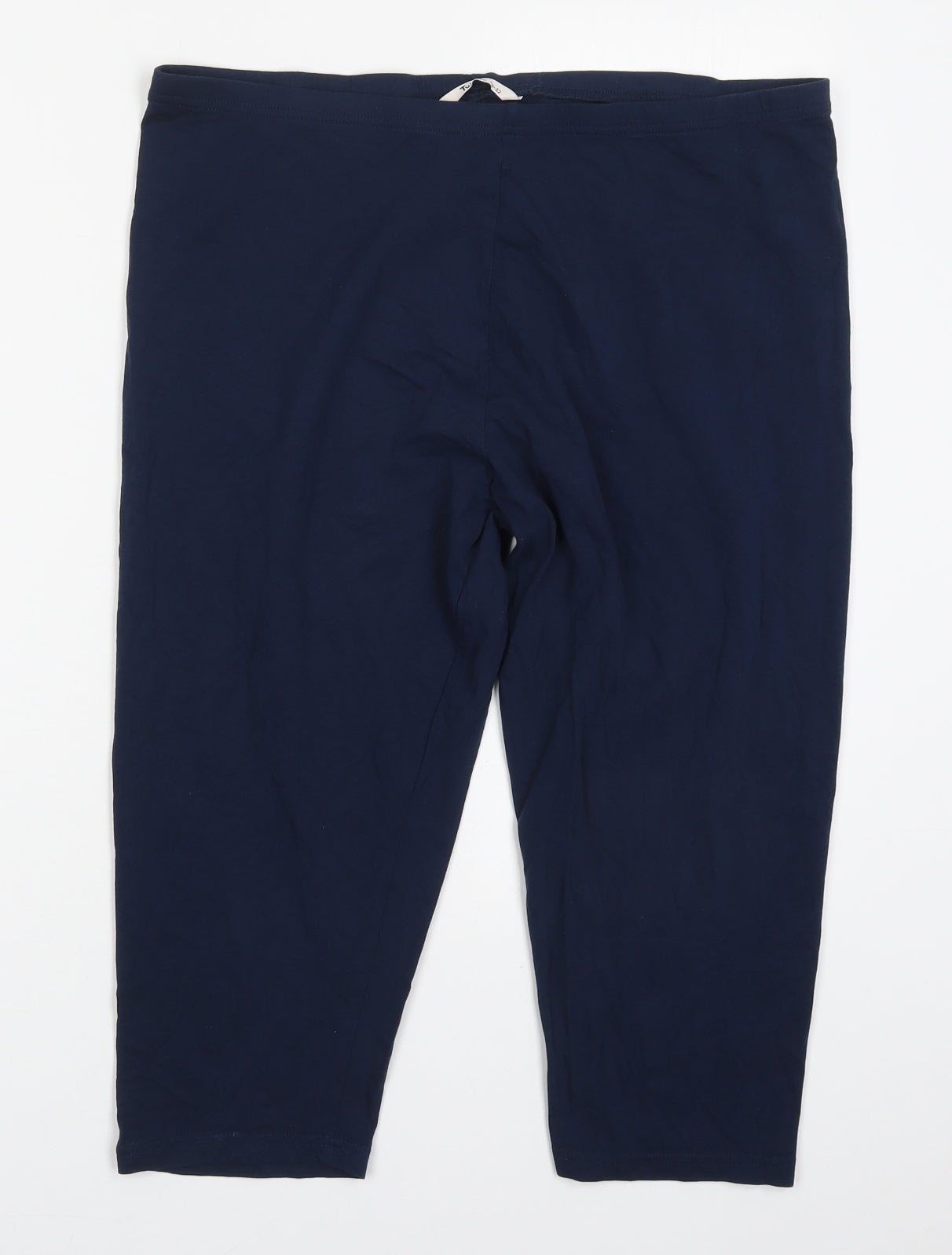 TU Womens Blue  Cotton Cropped Leggings Size 20