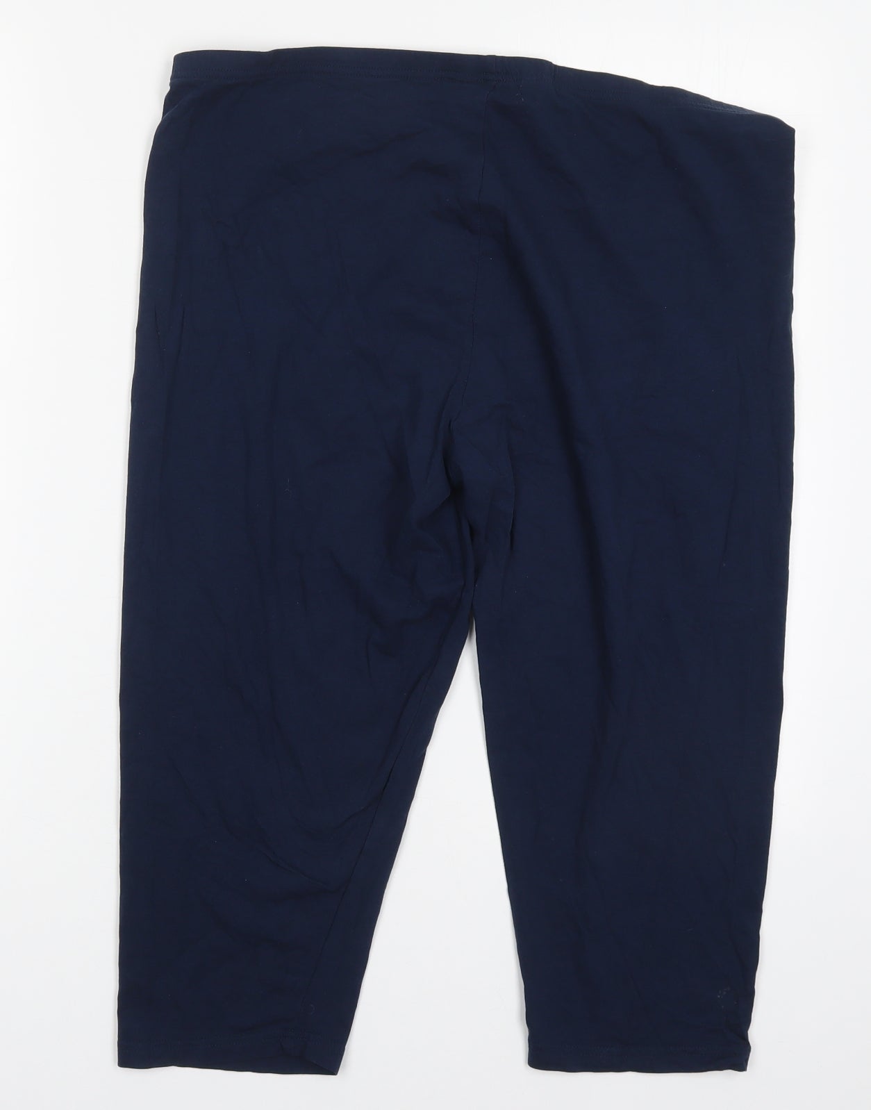 TU Womens Blue  Cotton Cropped Leggings Size 20