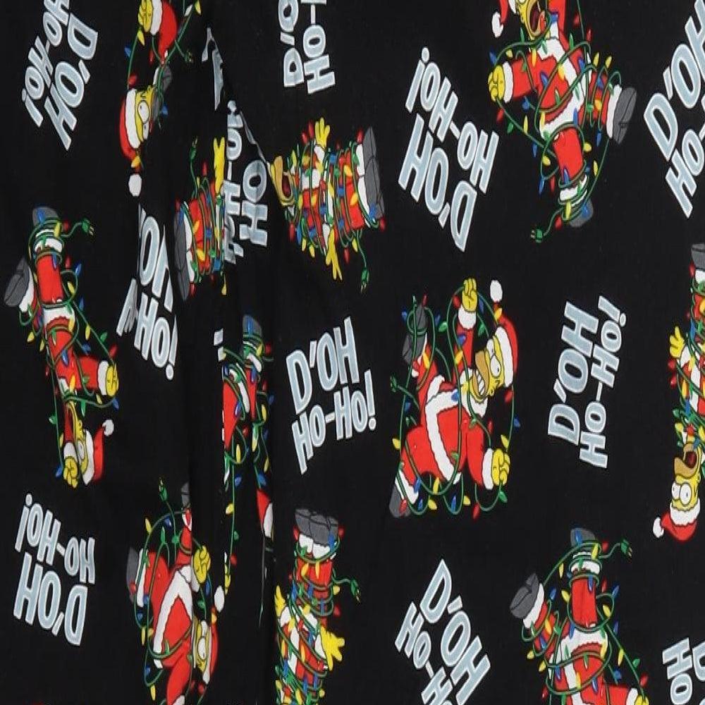 George Mens Multicoloured  Cotton Trousers  Size M L31 in Regular Drawstring - D'oh Ho-Ho The Simpsons Christmas