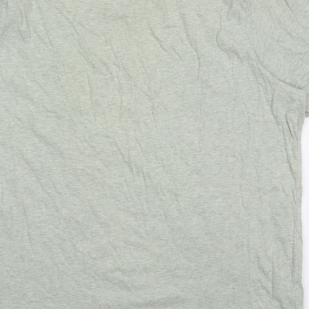 Burton Mens Green  Cotton  T-Shirt Size 2XL Crew Neck