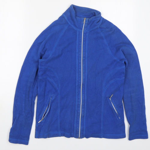 Kirkland Womens Blue  Cotton Full Zip Sweatshirt Size S  Zip