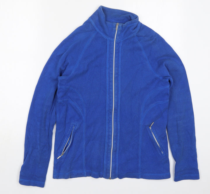 Kirkland Womens Blue Cotton Full Zip Sweatshirt Size S Zip