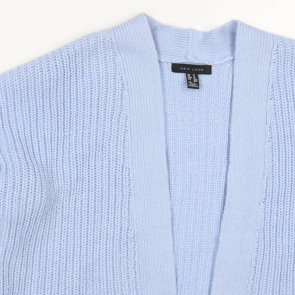 New Look Womens Blue Boat Neck  Acrylic Cardigan Jumper Size M