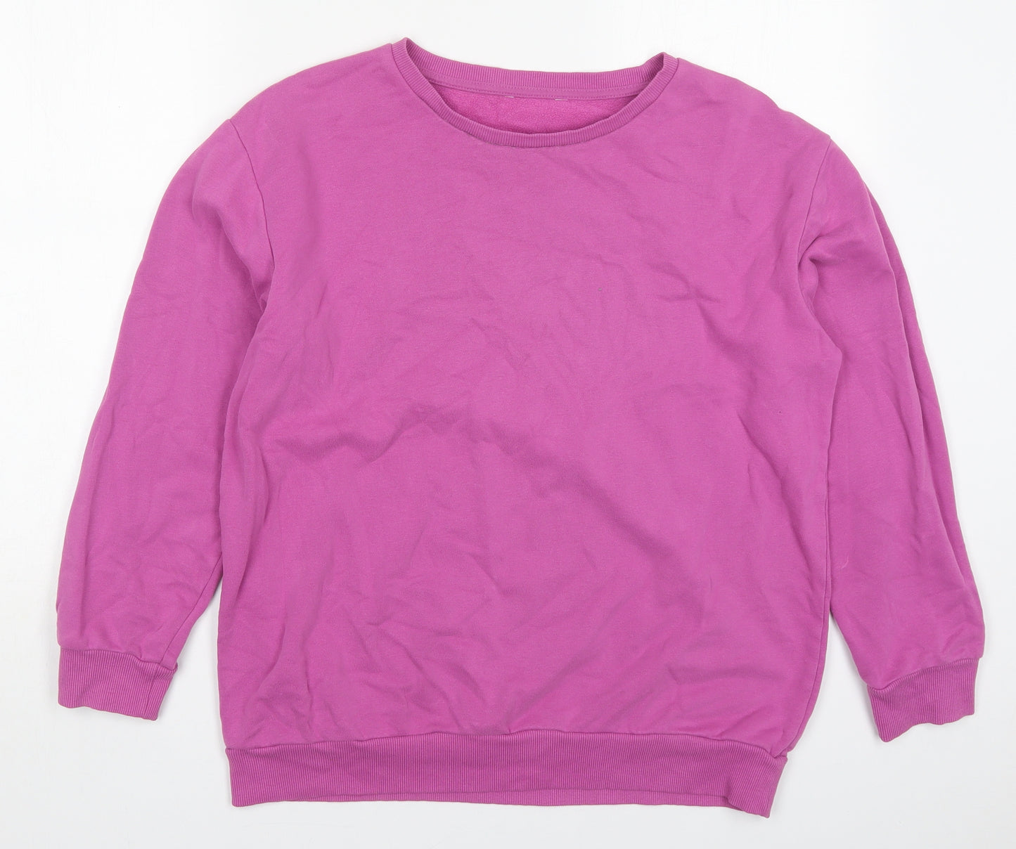 George Womens Pink  Cotton Pullover Sweatshirt Size 14  Pullover