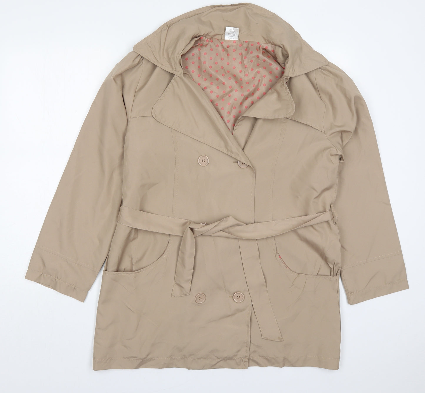 La Redoute Womens Beige   Trench Coat Coat Size 14  Button