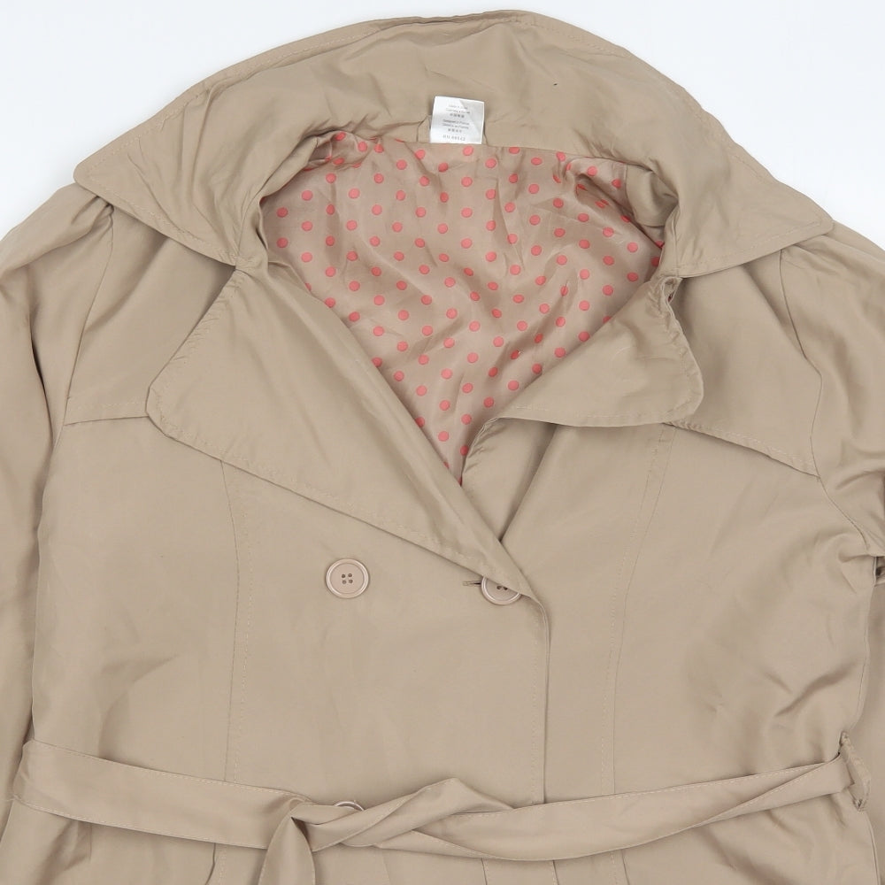 La Redoute Womens Beige   Trench Coat Coat Size 14  Button