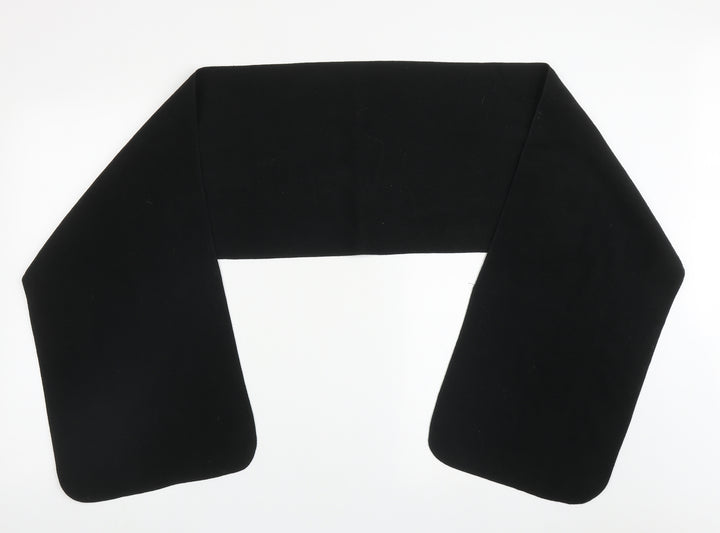 Preworn Mens Black Polyester Scarf One Size